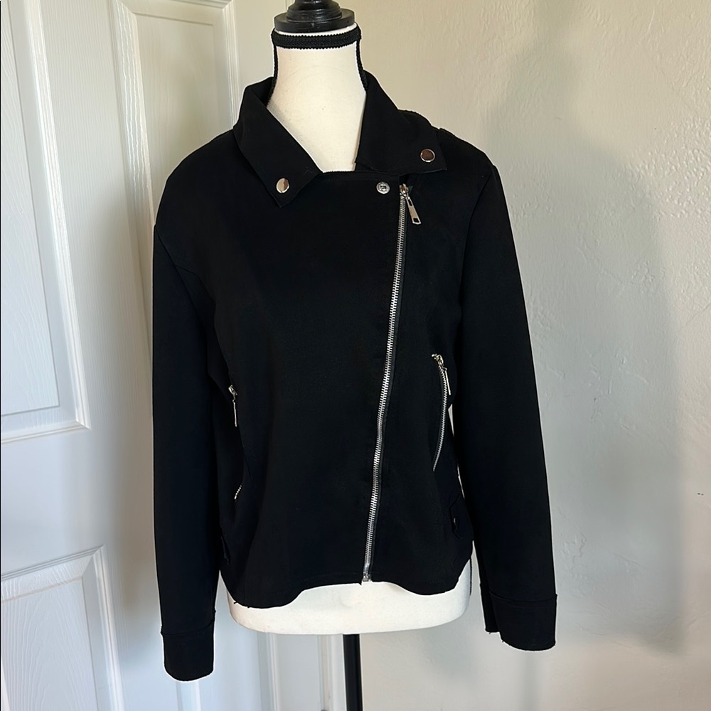 Stylish Black Women's Jacket- Rocker, Punk Rock, Alternative, MOTO, Vegan